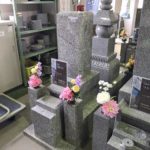 徳山石のお墓の展示販売品