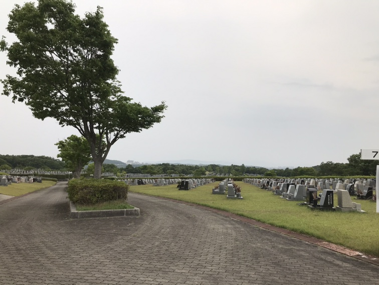 神戸市立西神墓園　墓地の様子