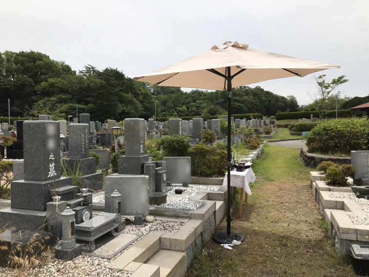 神戸市立鵯越墓園にて納骨式