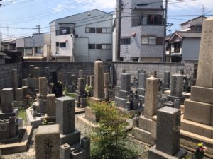 松屋共同墓地（堺市堺区）の全景