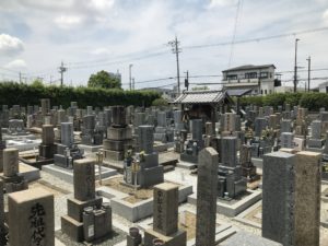 松原墓地の風景