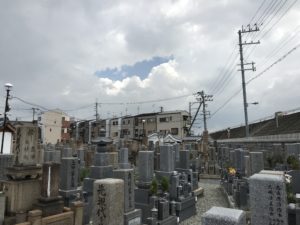 稗島霊園（大阪市西淀川区）の風景