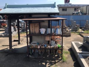 川俣墓地（東大阪市）の水場