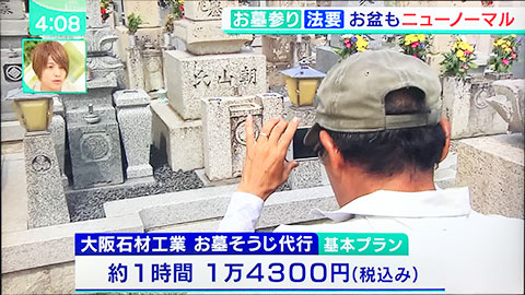 ミント毎日放送テレビ　お墓参り代行