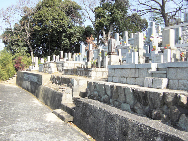 山之上共同墓地・北墓地（枚方市）のお墓
