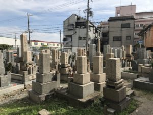 中茶屋明神墓地（大阪市鶴見区）のお墓