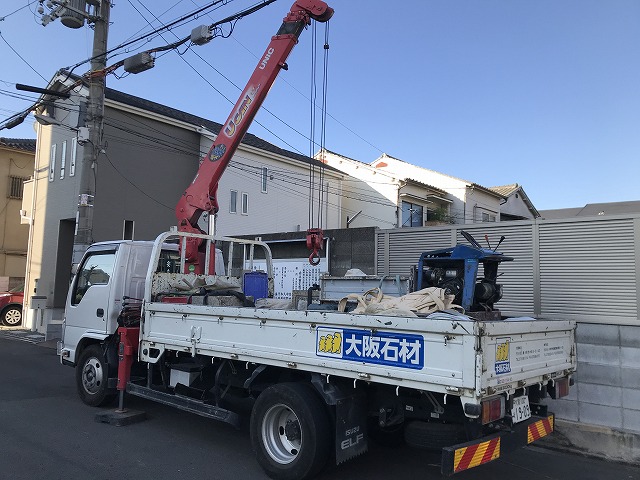 安立南霊園（大阪市住之江区）のお墓じまいのお立合いでした