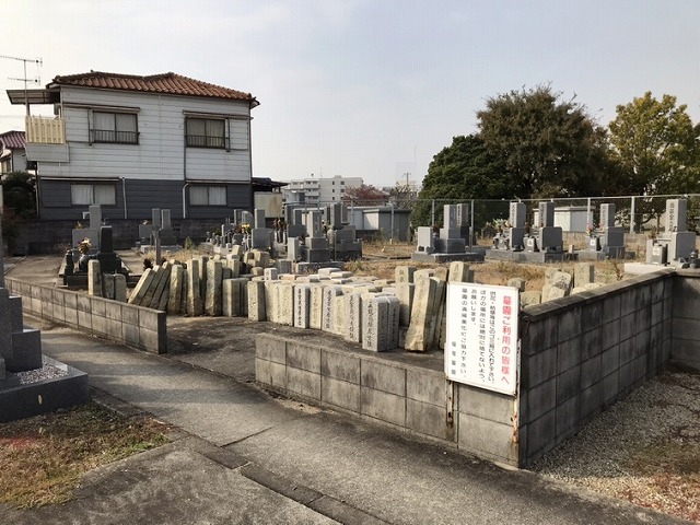 福里墓園（明石市）の墓地の様子