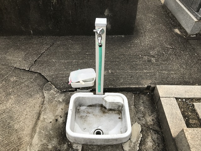 安立南霊園（大阪市住之江区）の水道