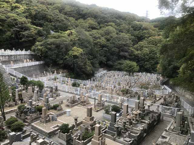 神戸市営追谷墓園（神戸市中央区）のお墓の様子