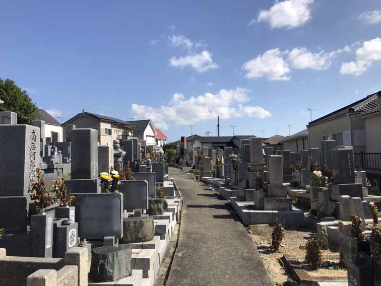 松陰堂ノ前墓地の墓地の様子松陰堂ノ前墓地の墓地の様子