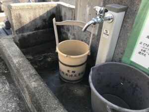 本日1/16の乙木墓地（神戸市垂水区）水道ちゃんとつかえます！安心してお参りできます。