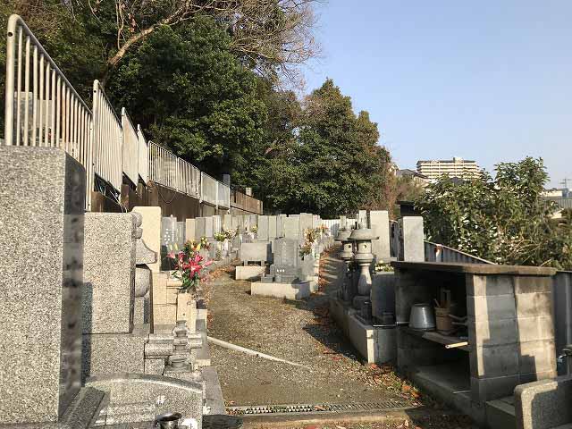塩屋墓地（神戸市垂水区）にてお墓の現地確認。2021.2.4