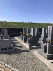 安養寺墓地（尼崎市）の墓地の様子