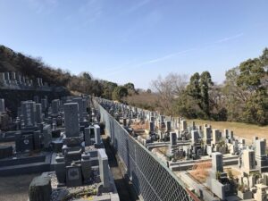 飛龍寺霊園（神戸市須磨区）の墓地の様子