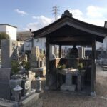 上坂部・森共同墓地の墓地の様子