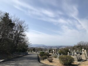 神戸市立墓園で納骨式。21.3.7