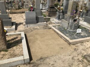 21.3.29_兵庫区の高松墓地でお墓じまいの工事でした。
