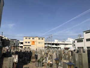 高松墓地（神戸市兵庫区）にお墓の確認に来ました。21.3.27