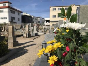 高松墓地（神戸市兵庫区）にお墓の確認に来ました。21.3.27