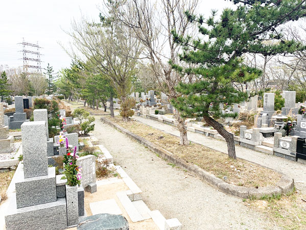 鵯越墓園のあかしや地区へのアクセス