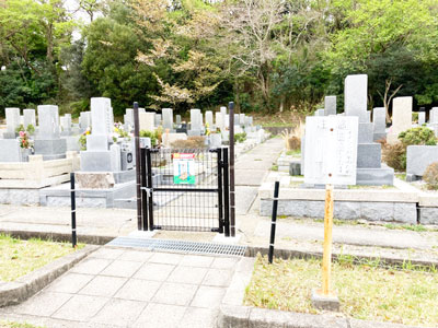 鵯越墓園のあせび地区へのアクセス