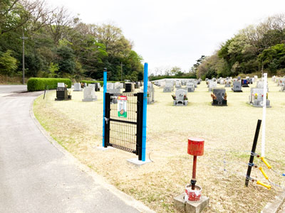 鵯越墓園の芝生地区へのアクセス