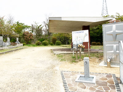 鵯越墓園のとべら地区へのアクセス