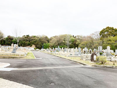 鵯越墓園のとべら地区へのアクセス