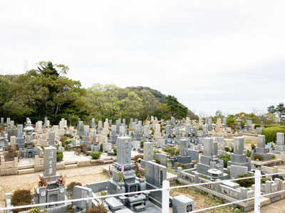 鵯越墓園のつつじ地区へのアクセス