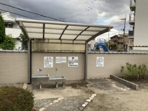 丸橋墓地（宝塚市）の水場