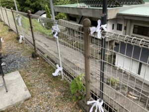 強風の中、大林寺霊苑（宝塚市）で開眼式でした。