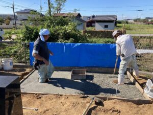 清水墓地（明石市）のお墓の工事