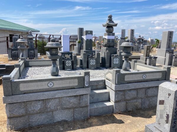 和泉市石尾墓地でお墓の工事