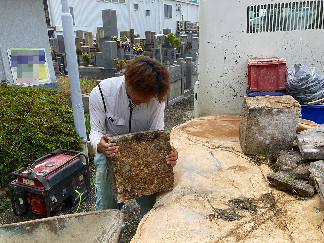 塚口本町霊園（尼崎）でのお墓の工事