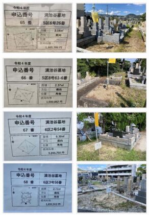 （速報）西宮市立満池谷墓地の令和4年度募集区画紹介