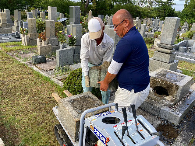 舞子墓園（神戸市垂水区）のお墓じまい工事