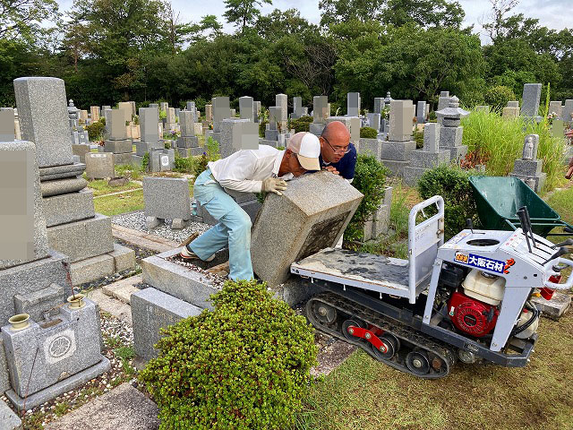 舞子墓園（神戸市垂水区）のお墓じまい工事