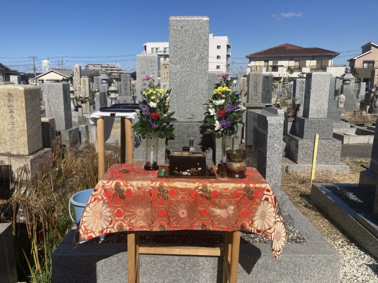 ご納骨式の様子