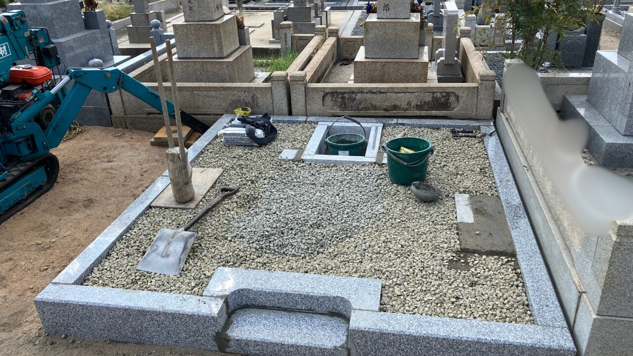 大念佛寺　お墓　工事
