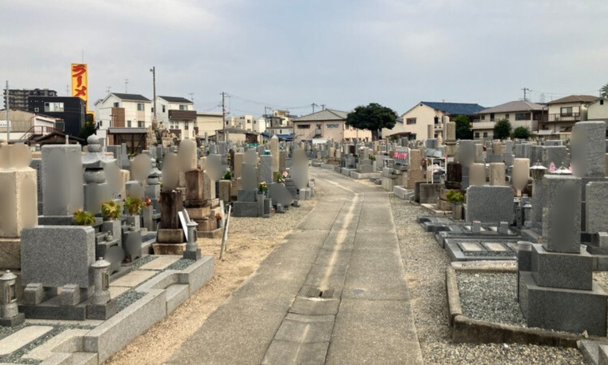 長曽根黒土墓地(堺市北区)戒名彫刻