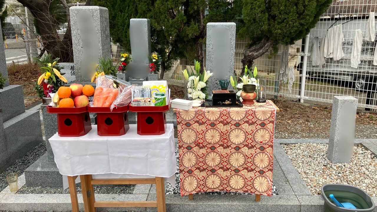今林霊園（東住吉区）お墓の建立　開眼式のお手伝い