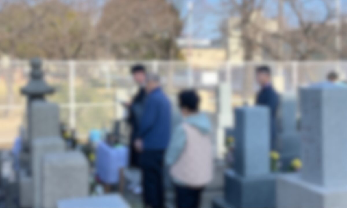 今林霊園（大阪市東住吉区）納骨式のお手伝い　大阪石材