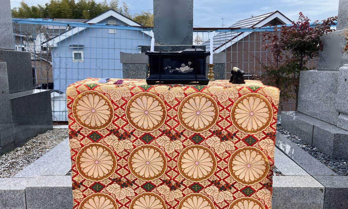 和泉市設和泉墓苑 納骨式のお手伝い 大阪石材和泉店