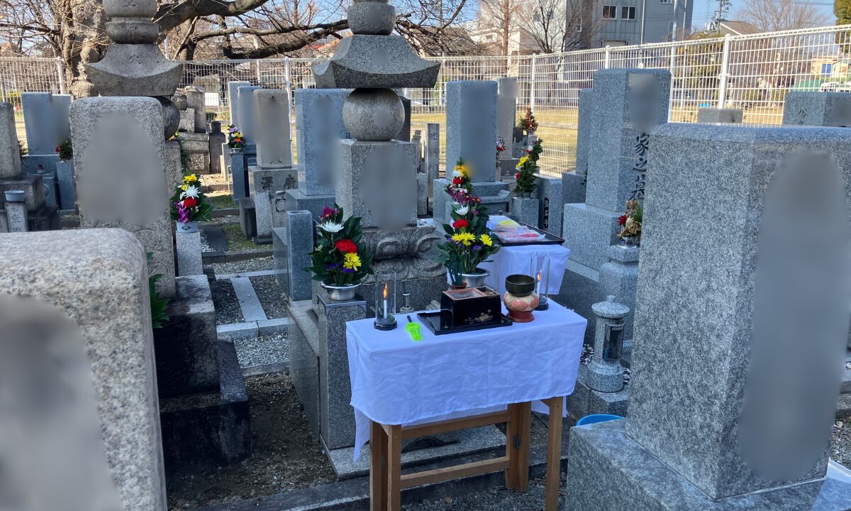今林霊園（大阪市東住吉区）納骨式のお手伝い　大阪石材