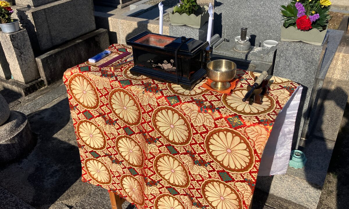 幸王子共同墓地（和泉市）納骨手伝い　大阪石材