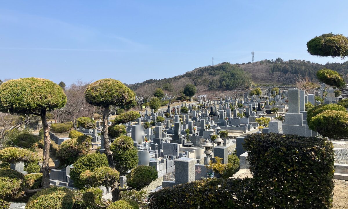 北摂霊園(豊能町)減草施工 大阪石材