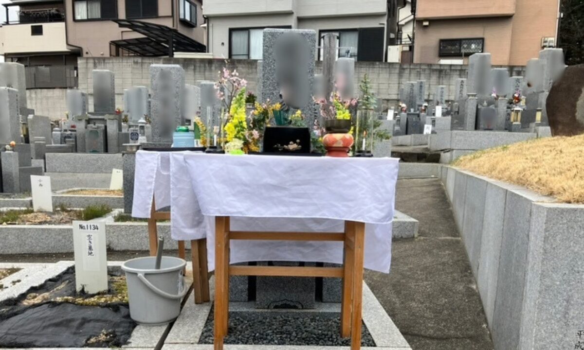 上六桜井墓地（東大阪市）納骨のお手伝い　大阪石材