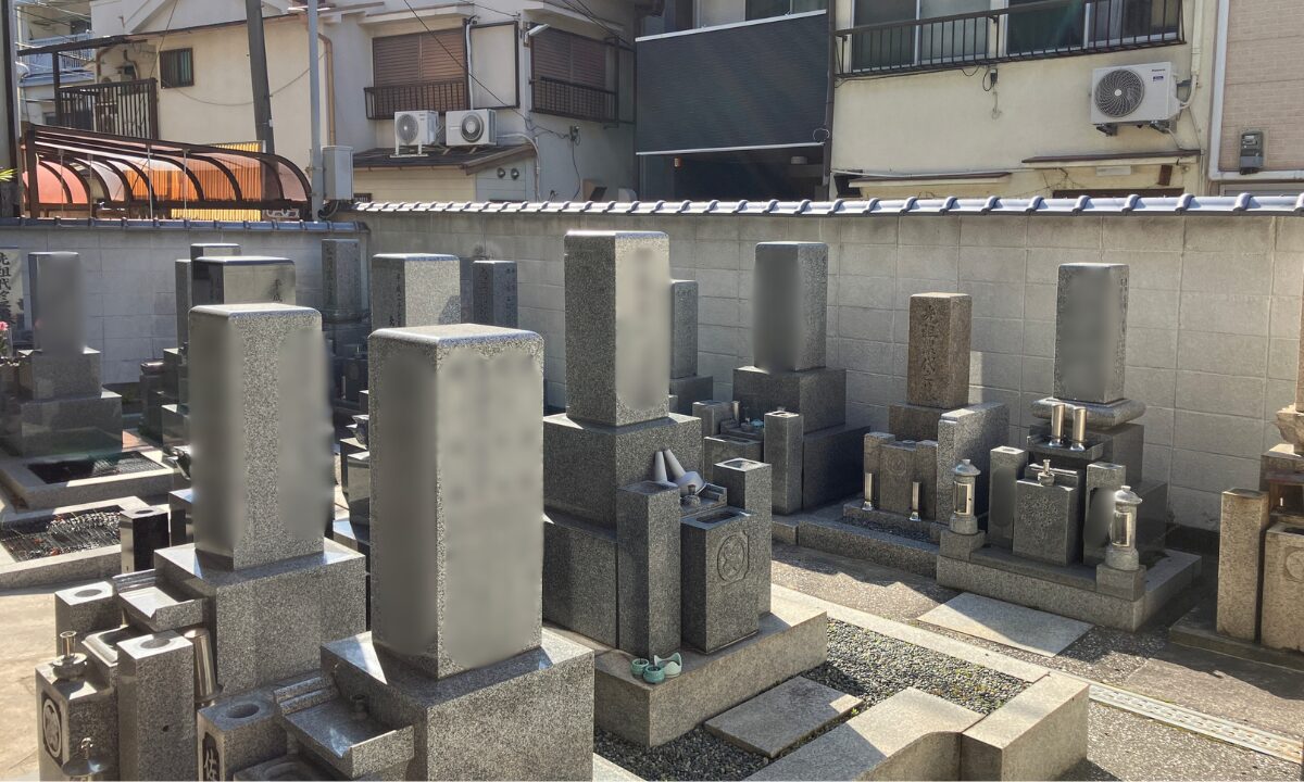 三光寺境内墓地（大阪市福島区）戒名彫刻　大阪石材