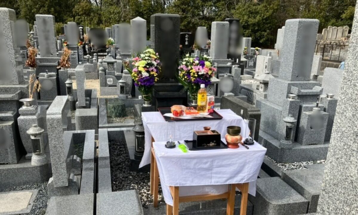 龍間霊園(大東市)納骨式のお手伝い 戒名彫刻 大阪石材